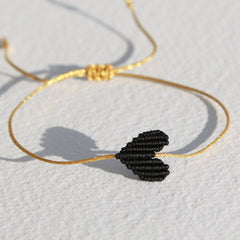 Brazalete corazón negro