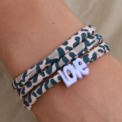 Enkelbandje leopard love - kies je eigen kleur!