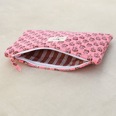 Make-up bag Indian coral