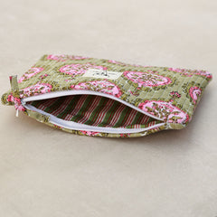 Make-up bag Indian green