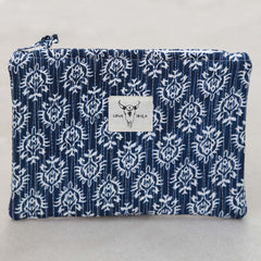 Make-up bag Indian blue