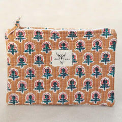 Make-up bag Indian brown