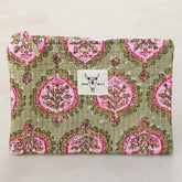 Make-up bag Indian green