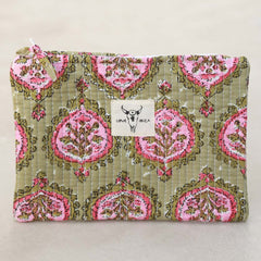 Make-up bag Indian green