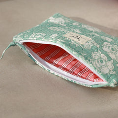 Make-up tasje mint flower