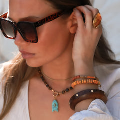 Charm poisson turquoise