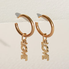 Boucle d'oreille LOVE or