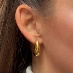 Pendientes de oro gotas