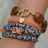 Bracelets set leopard tortoise