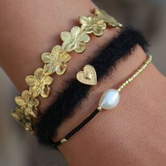 Fleur de bracelet en or