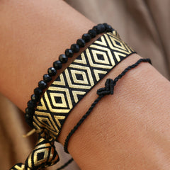 Bracelet facet black