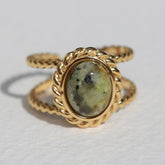 Gold ring African Turquoise