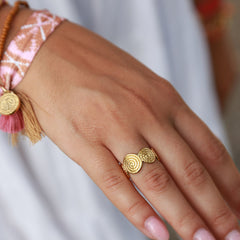 Bague en or spirale mystique