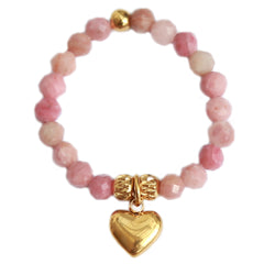 Ring facet heart rose