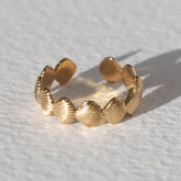 Ring gouden schelpjes