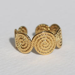 Bague en or spirale mystique