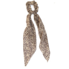 Scrunchie-Schal Taupe-Creme
