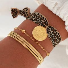 Brazalete de oro con corazón para ti