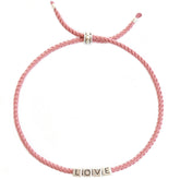 La pulsera del amor plata rosa