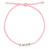 La pulsera del amor plata rosa