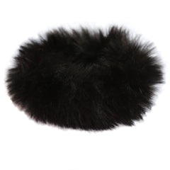 Chouchou faux fur noir