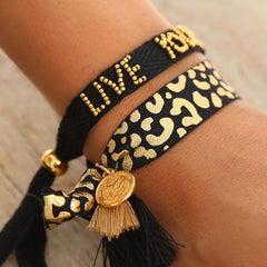 Sólo sé tú y vive tu sueño set de 2 pulseras