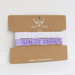 Conjunto de 2 pulseras de sol, mar, arena y besos salados