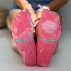 Sneakersokken Tie dye Beach Days set van 2 paar