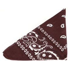 Bandana sjaaltje paisley dark brown