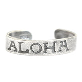 Anillo para el dedo del pie Aloha (plata auténtica)