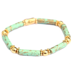 Brazalete Toscana menta oro