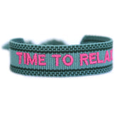 Gewebtes armband time to relax