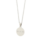 Engraved chain silver - date