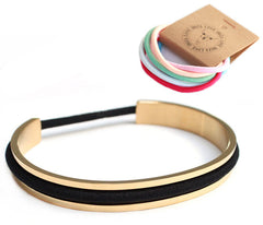 Bracelet élastique cheveux doré