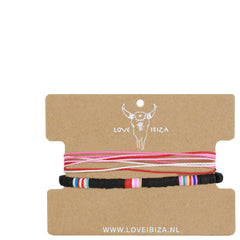 Conjunto de pulseras surf negras