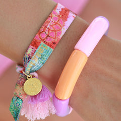 Armband penne purple pink orange