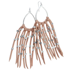 Earrings boho brown