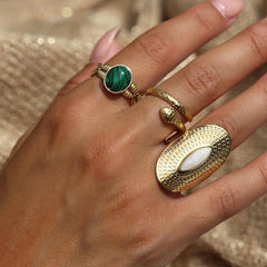 Anillo serpiente pequeña oro