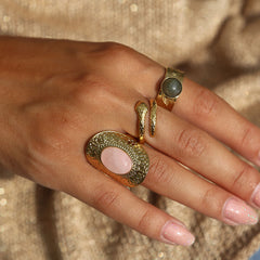 Anillo serpiente pequeña oro
