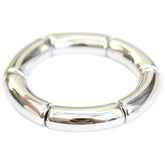 Brazalete de plata estilo penne