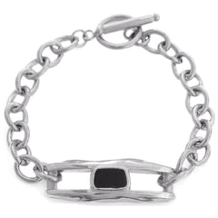 Cadena estilo pulsera de plata