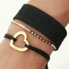 Pulsera dulce amor negra