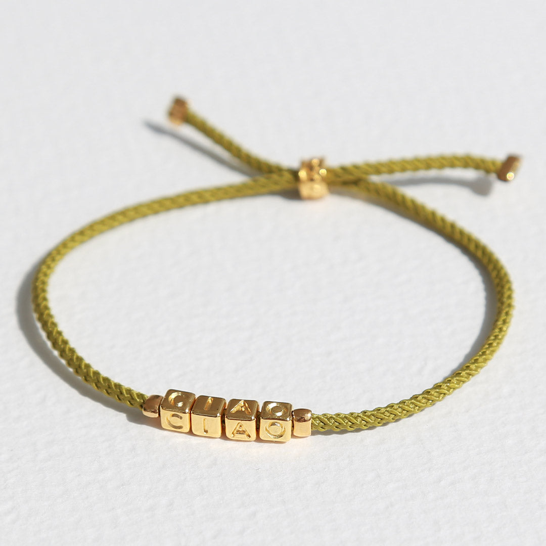 Armband Ciao oliv