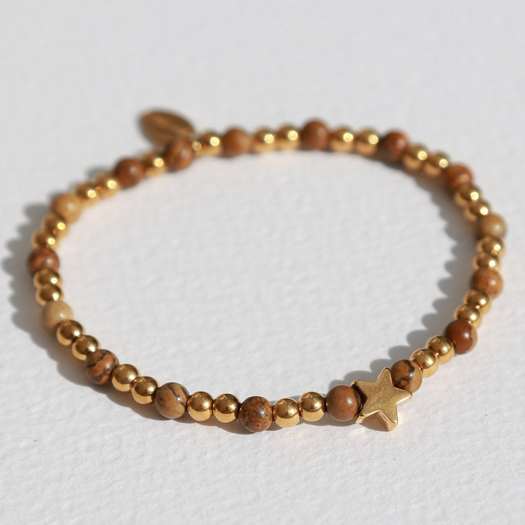 Bracelet en jaspe étoilé de Moraira