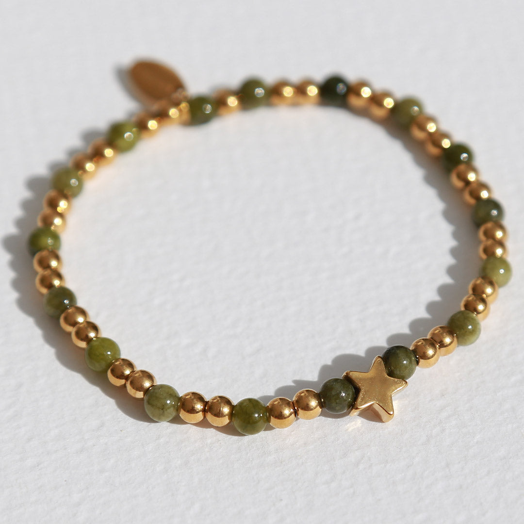 Bracelet Moraira étoile en pierre d'olivier