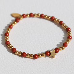 Bracelet Moraira étoile brique pierre