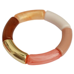 Armband penne beige gold