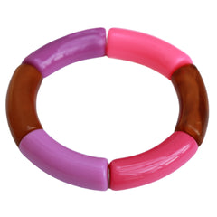 Armband penne brown pink purple