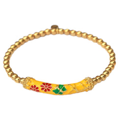 Armband gypsy blume gelb