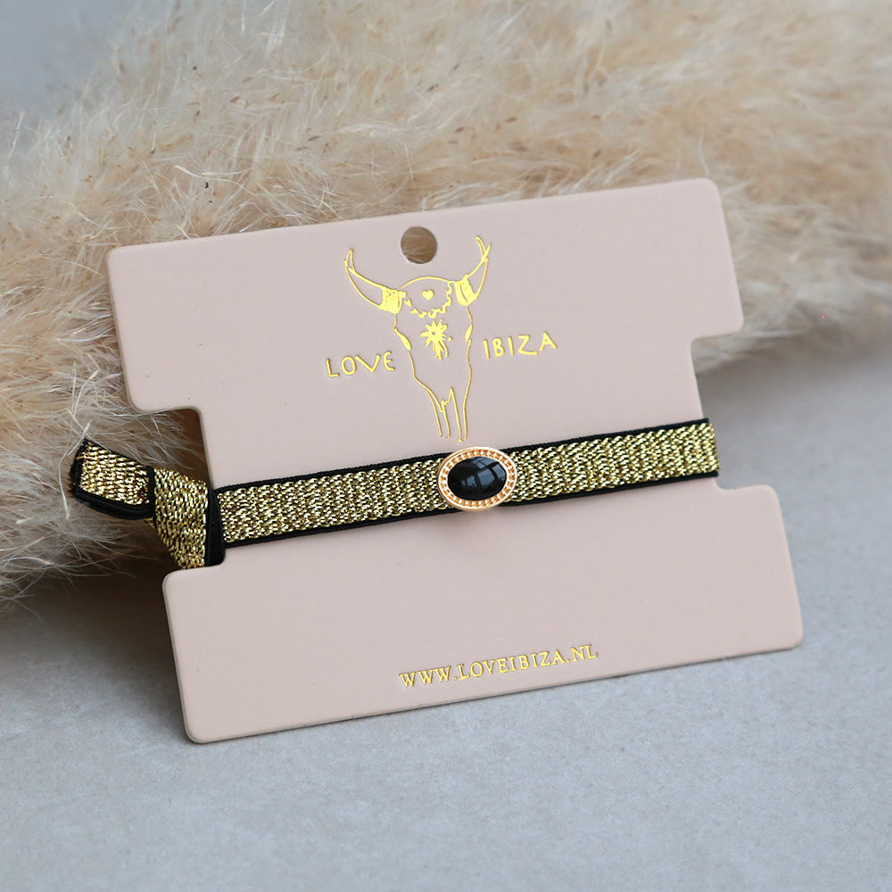 Pulsera brillo oro